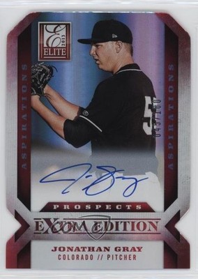 2013 Elite Extra Edition Aspirations Die-Cut Signatures /100 Jon Gray Auto 14ld