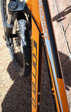 Carrera Vengeance Mountain Bike 27.5in Aluminium Orange/Black Disc 8 Speed