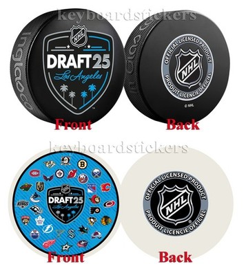 2025 NHL Draft Los Angeles 2 Hockey Puck PKG - 32 Team Logos & Event Logo - NEW