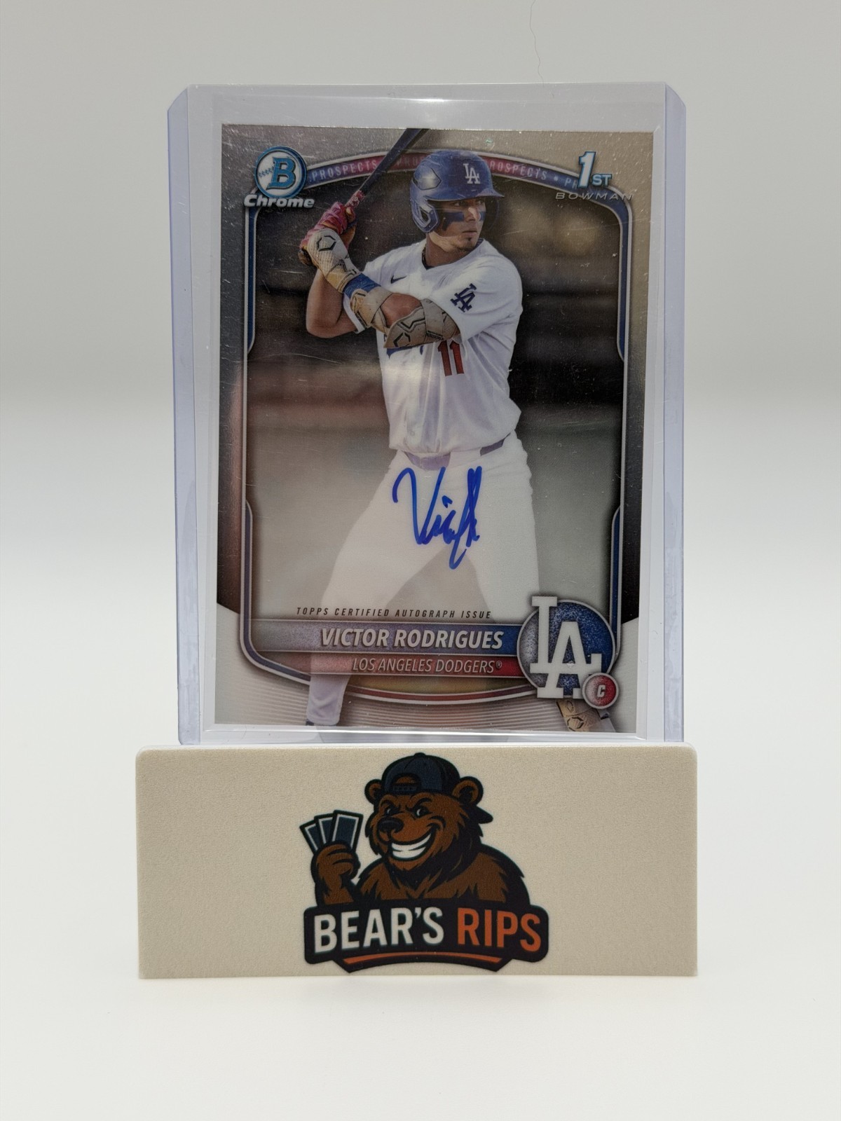 2025 Bowman - Chrome Prospect Autographs Victor Rodrigues #CPA-VR (AU, RC)