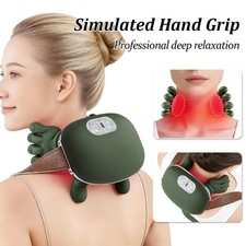 Bionic Neck Shoulder Massager 3 Level Heat Kneading Muscle Relax Device