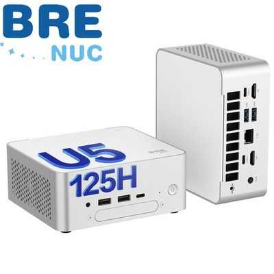 BREC Mini Desktop PC, Intel Core Ultra 5-125H 96GB DDR5 RAM, 4TB SSD, Windows 11
