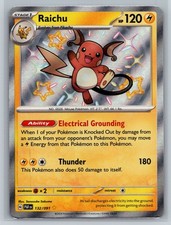 Raichu Holo Shiny Rare SV: Paldean Fates 132/091 NM on eBay