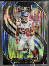 Bobby Okereke Black & Blue Shock Prizm #109 2025 Select Premier Level Giants