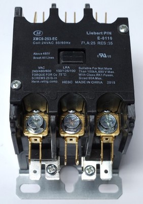 LIEBERT E 0110 HF XMCO 253 EC 24 VAC 3 Pole Contactor
