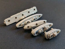 Vintage 1971 Battleship Board Game - Set Of 5 Plastic Ships - Replacement Pieces