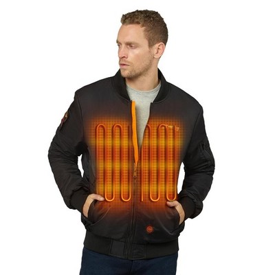 Venture Heat 12V MAX Bluetooth Battery Heated Bomber Jacket S