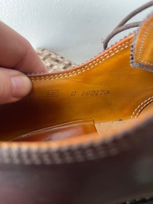 good's shop様 Ludwig Reiter Austria Men's Dark Brown Leather Derby Shoes Dress