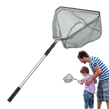 Telescopic Fishing Net Folding Catch Release Net Fly Fishing Landing Net