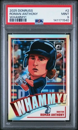 ROMAN ANTHONY 2025 Donruss WHAMMY! CASE HIT RC PSA 9 (None Higher) Red Sox RC