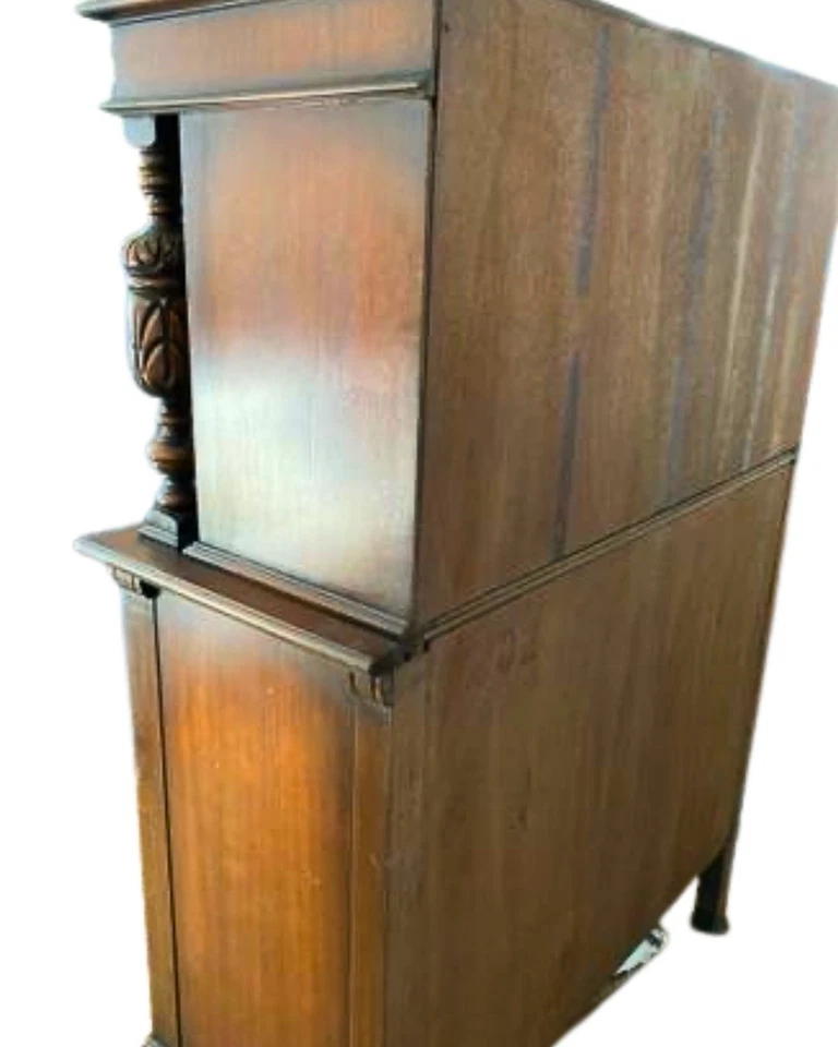 Armario antiguo estilo jacobino China Hutch Foto 3 de 4