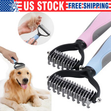 Professional Pet Grooming Tool 2 Sided Undercoat Dog Cat Shedding Comb Brush Pet