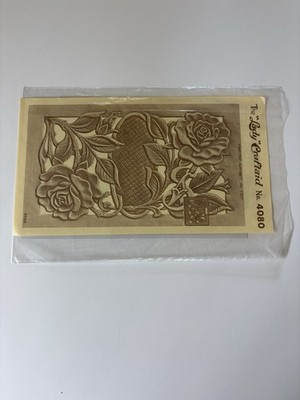 Craftaid Vintage Plastic Leather Purse with Roses Template No. 4080