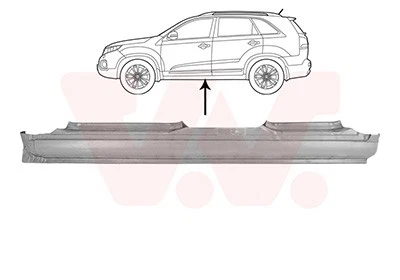 VAN WEZEL Seitenschweller Einstiegblech links für KIA Sorento I JC - Bild 1 von 1