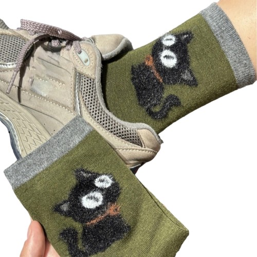 1Pair Animal Cats Crew Socks Funny Novel Socks Casual Ankle Socks Dress Socks - Picture 6 of 13