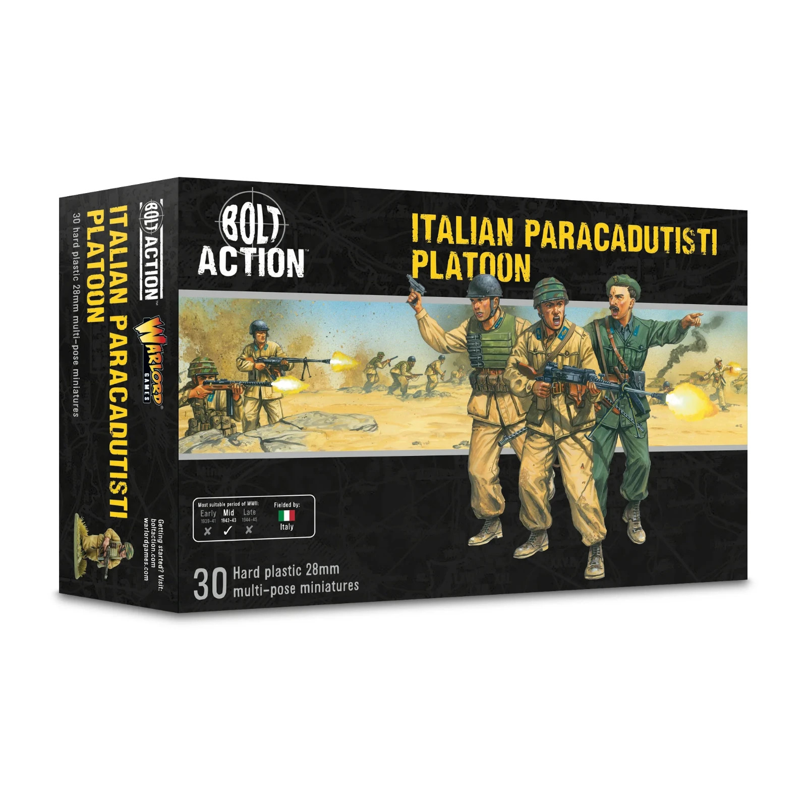 Italian Paracadutisti platoon - Warlord Games Bolt Action Miniatures - Brand New