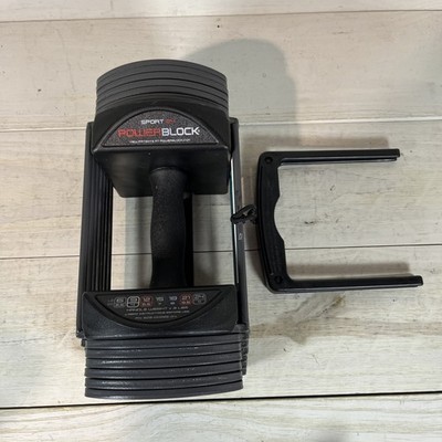 PowerBlock Sport 24 Single Adjustable Dumbbell 3-24 lb Home Gym Weight 