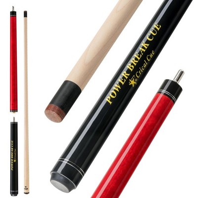 Jump Break Cue 3-Piece 54.3'' Maple 19-20oz 13.2mm Bakelite Tip - Powerful Break