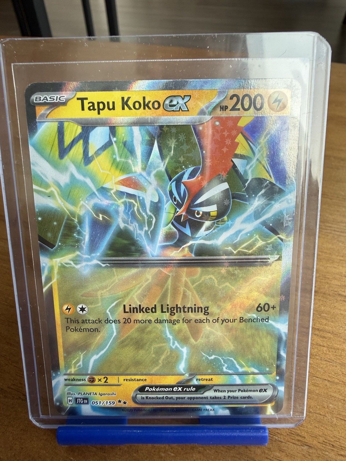 Pokémon TCG Tapu Koko EX Full Art Ultra Rare 051/159 2023