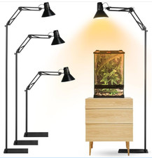 High Reptile Heat Lamp Stand with Lampshade, 360 DEGREE Adjustable Swing Arm NEW