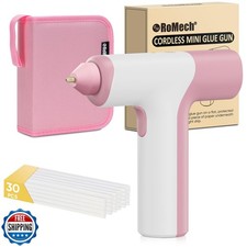ROMECH Cordless Hot Glue Gun, Auto Dispensing Craft Glue Gun with