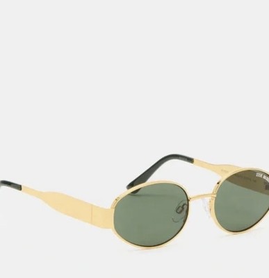 Steve Madden MYSTIE Gold Frame Oval Sunglasses Womens NWT Steve Madden Mystie Sunglasses w/ Case NWT | Mercari main image 3