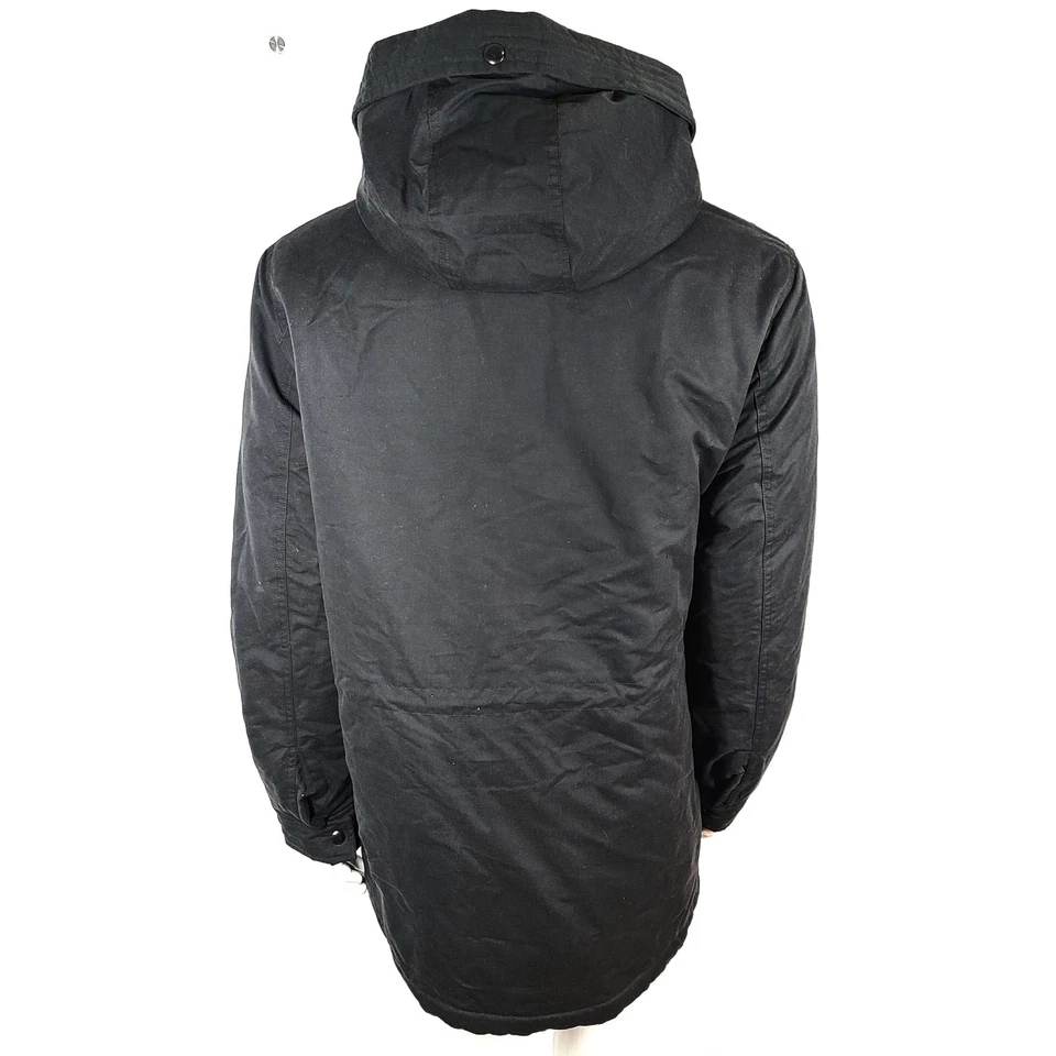 Abrigo de invierno Jack & Jones para hombre Wetland Parka chaqueta aislante negro talla XL Foto 3 de 4