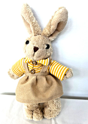 Brauns-Heitmann plush Bunny Rabbit 10''  Vintage Rare D-34414 Warburg Germany