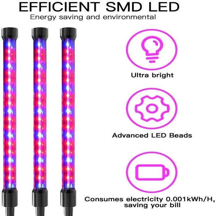 30W LED Grow Light Strip Vollspektrum pflanzenlampe Zimmerpflanze Wachstumslicht - Bild 3 von 4