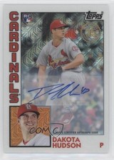 2019 Silver Pack Series 2 1984 Topps Baseball Signatures Dakota Hudson Auto 3y0