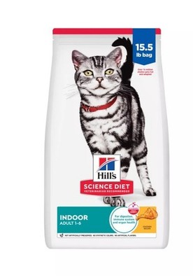 Hill's Science Diet Adult Indoor Chicken Recipe Dry Cat Food, 15.5 lb