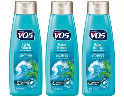 VO5 Herbal Escapes Ocean Refresh Moisturizing Shampoo 12.5 oz - Pack of 3
