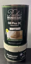 Rubio Monocoat Oil Plus 2C Wood Finish Combo Kit, 1.3 Liter, Pure