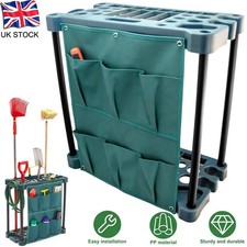 Heavy Duty Garden Tool Organizer Rack Storage Holder Rake Garage Equipments UK