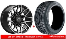 Alloy Wheels & Tyres 20" Hartes Metal Crossbow For Ford F-150 [Mk14] 21-22