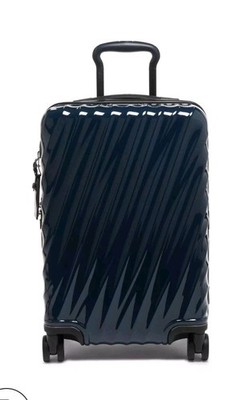 $795 TUMI 19 Degree Expandable International 4 Wheel Carry On Suitcase Navy 