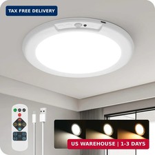 Rechargeable Motion Sensor Ceiling Light with Remote, Wireless, Magnetic