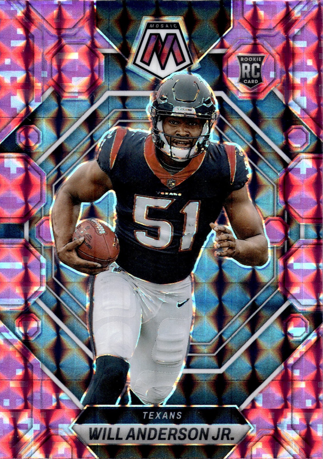 2023 Panini Mosaic - Will Anderson Jr. #376 Pink Camo Prizm (RC) Texans