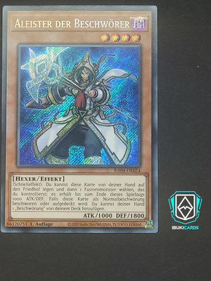  Aleister der Beschwörer RA04-DE024   Yu-Gi-Oh!   Secret Rare   NM   Deutsch