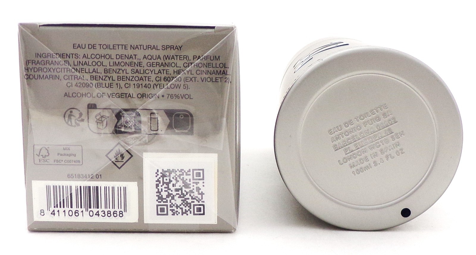 212 MEN NYC by Carolina Herrera 3.4 oz. Eau de Toilette Spray New in Sealed Box