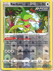 Kecleon 122/198 Chilling Reign Reverse Holo Rare