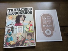1977 The El Chico Cookbook Recipes Tex Mex Mexican Restaurant Plus Menu RARE 