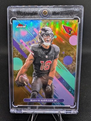 Topps Finest 2025 Marvin Harrison Jr. Arizona Cardinals #80  Gold /50