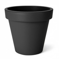 Pflanz KüBel Rund Xxl Ø 58 Cm - Anthrazit - Kunststoff Garten Blumen ÜBer Topf