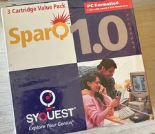 VINTAGE SEALED 1997 SyQuest 3 Pack SparQ 1.0 GB Removable Disk Cartridge