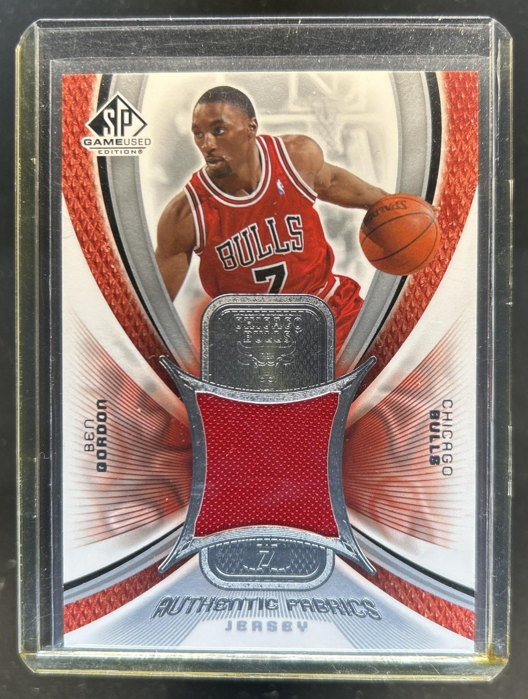 2005-06 SP Game Used Ben Gordon Authentic Fabrics Jersey #AF-BG Bulls