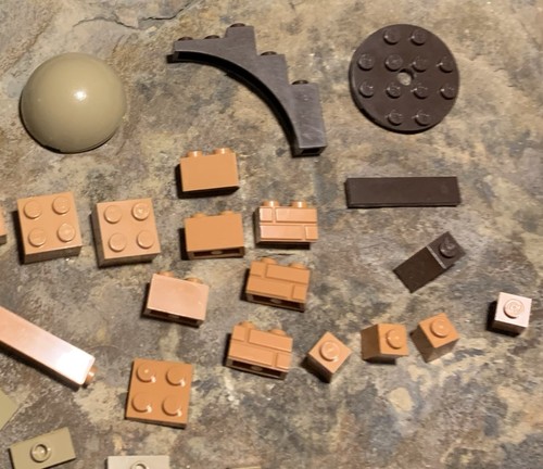 Lego Brown Tan Piece Lot - Picture 2 of 3