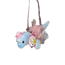 Girls Plush Purse Poochie  Co Dino Sequined Sparkle Purse New No Grooming Kit