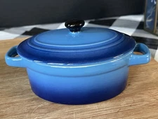 Housewares International Mini Dutch Oven in Turquoise 4.5 X 3”