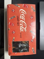Coca Cola Brand 10 Pc Light Set 1993 in Original Box Coke Bottles & Coke Signs